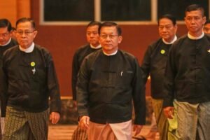 Min Aung Hlaing was elected President of Myanmar with 429 votes.